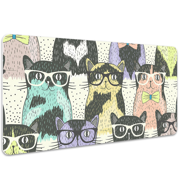 Namizna podloga Cats with glasses