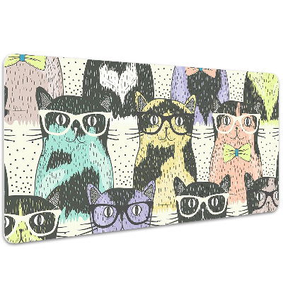 Namizna podloga Cats with glasses