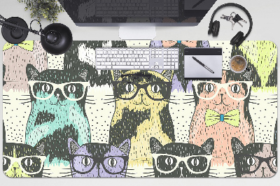 Namizna podloga Cats with glasses