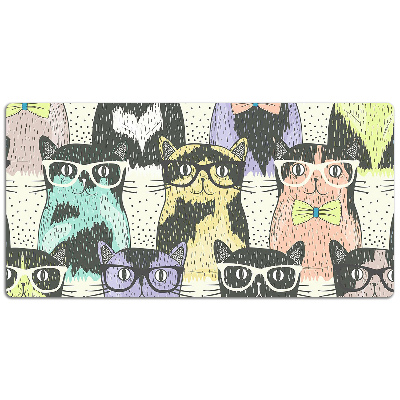 Namizna podloga Cats with glasses