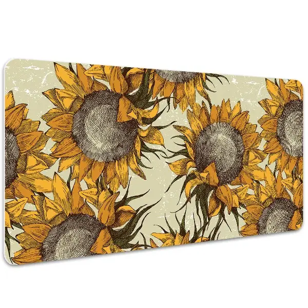Podloga za pisalno mizo Retro sunflowers