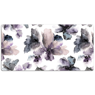 Podloga za pisalno mizo Dark flowers