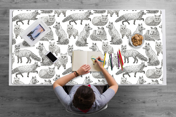 Namizna podloga Sketched foxes