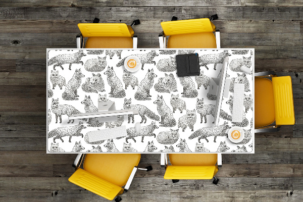 Namizna podloga Sketched foxes