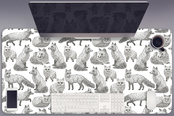 Namizna podloga Sketched foxes