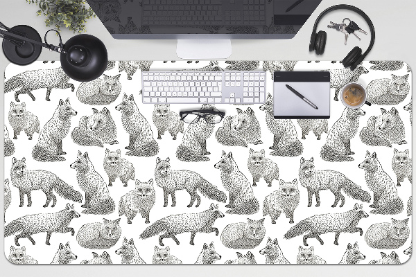 Namizna podloga Sketched foxes