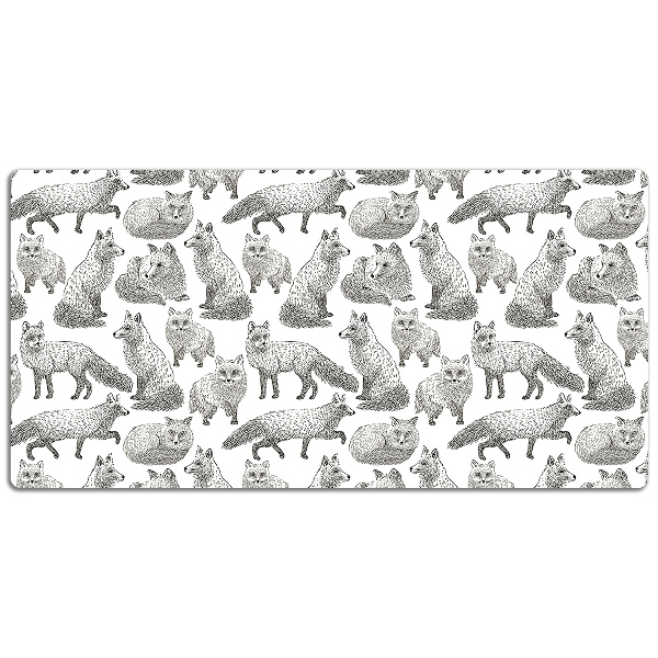 Namizna podloga Sketched foxes