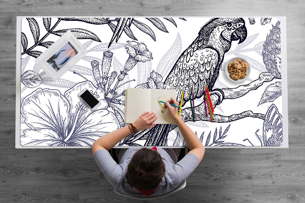 Namizna podloga Sketched parrot