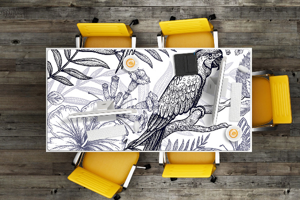 Namizna podloga Sketched parrot