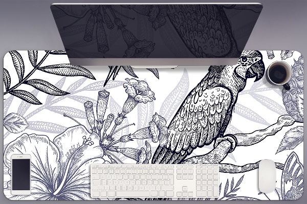 Namizna podloga Sketched parrot
