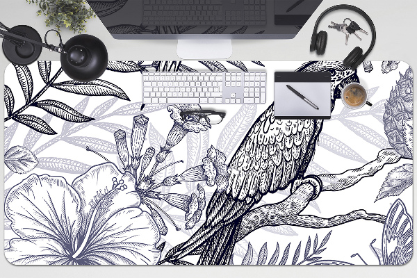 Namizna podloga Sketched parrot