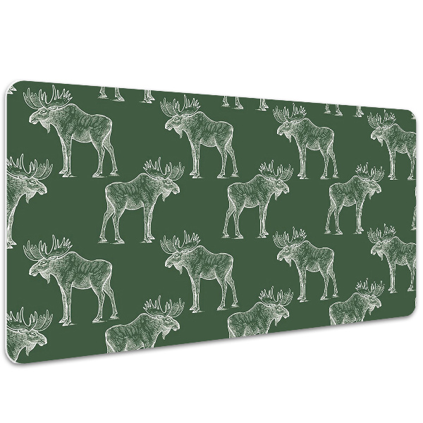 Namizna podloga Elk on a green background