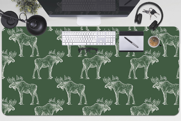 Namizna podloga Elk on a green background