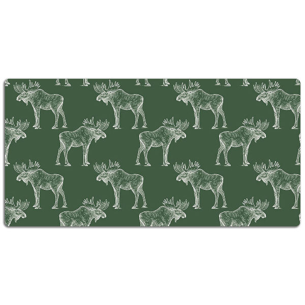 Namizna podloga Elk on a green background