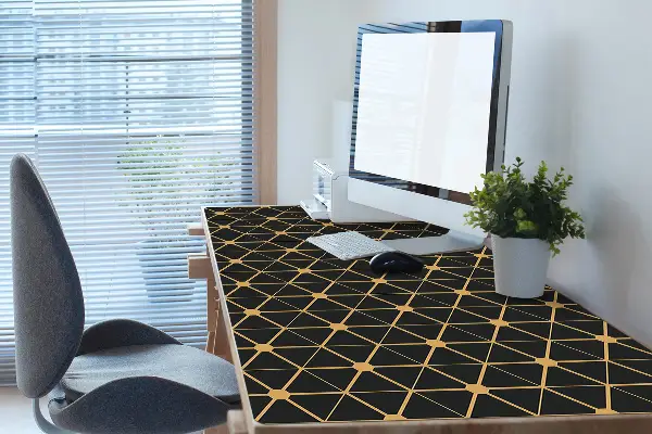 Podloga za pisalno mizo Hexagons