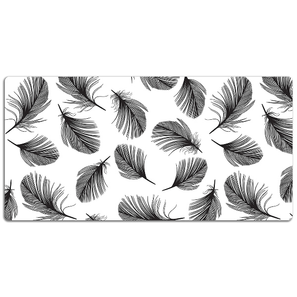 Podloga za pisalno mizo Drawn feathers