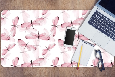 Podloga za pisalno mizo Pink dragonflies