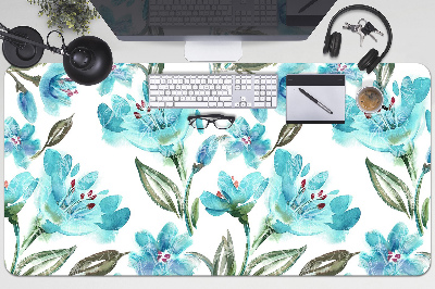 Podloga za pisalno mizo Turquoise flowers