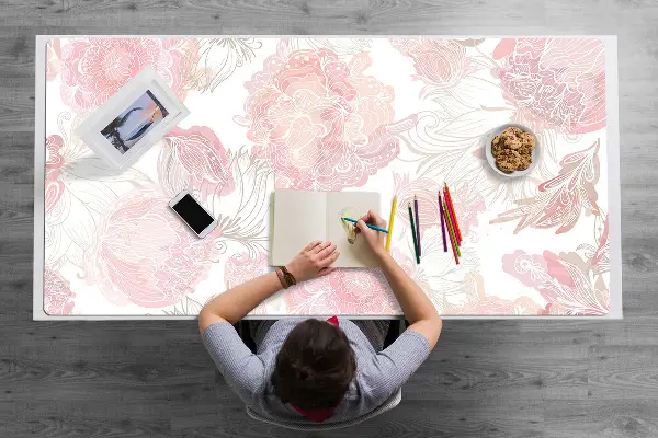 Podloga za pisalno mizo Floral pattern