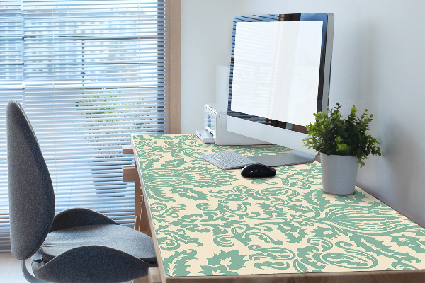 Namizna podloga Green damask