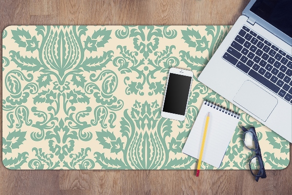 Namizna podloga Green damask