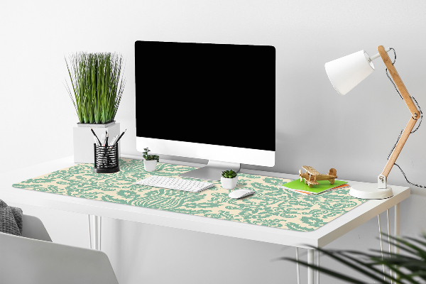 Namizna podloga Green damask