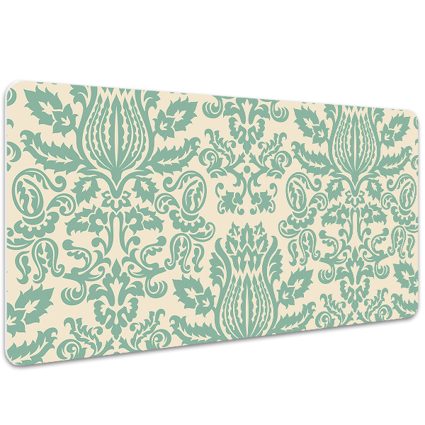 Namizna podloga Green damask
