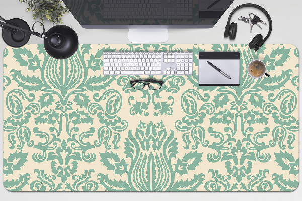 Namizna podloga Green damask