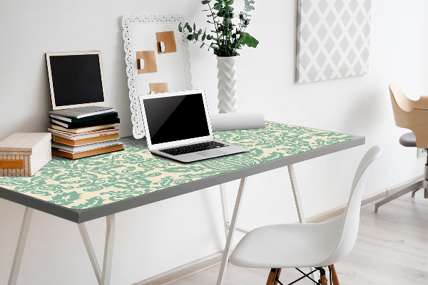 Namizna podloga Green damask