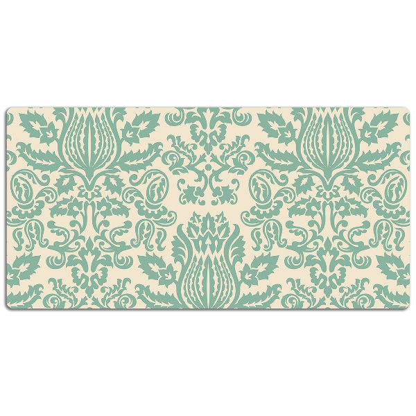 Namizna podloga Green damask