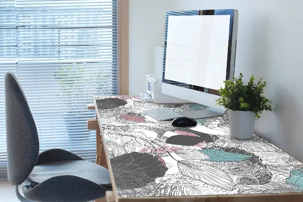 Podloga za pisalno mizo Floral pattern