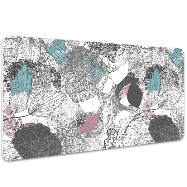 Podloga za pisalno mizo Floral pattern