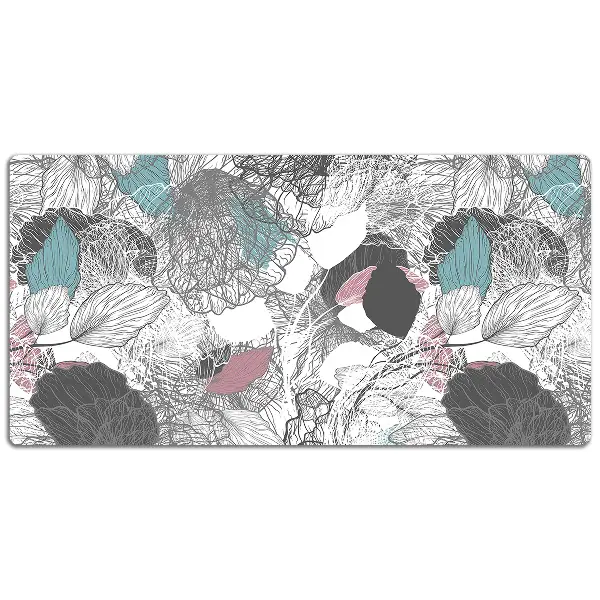 Podloga za pisalno mizo Floral pattern
