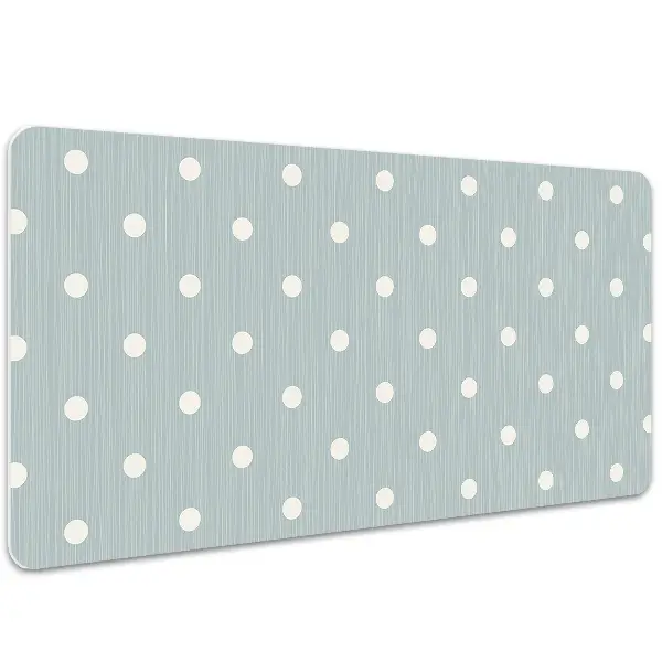 Podloga za pisalno mizo White polka dots