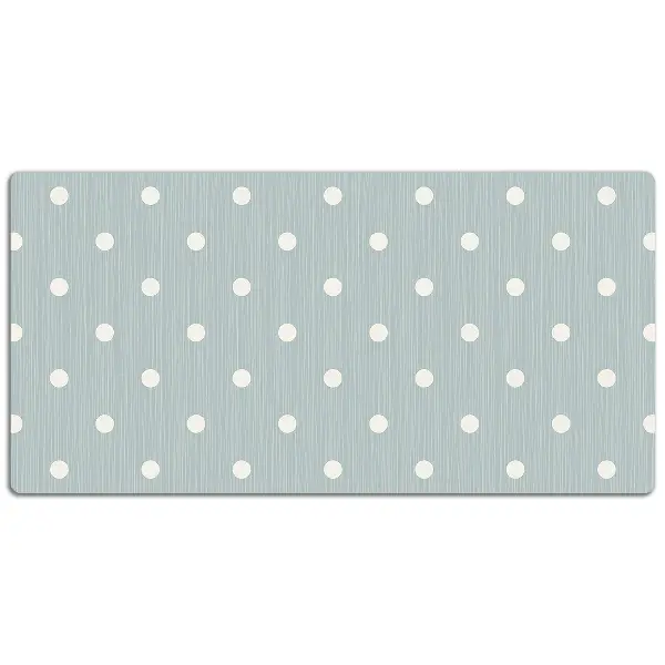 Podloga za pisalno mizo White polka dots