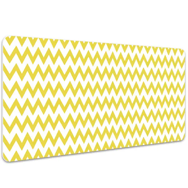 Podloga za pisalno mizo Yellow zigzags