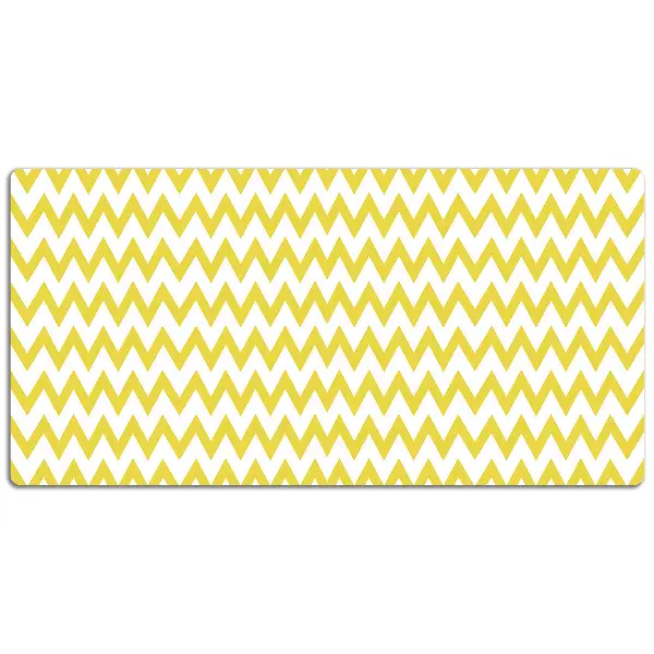 Podloga za pisalno mizo Yellow zigzags