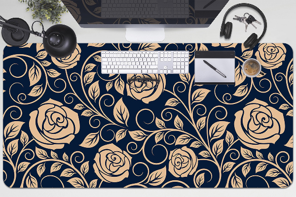 Podloga za pisalno mizo Vintage golden roses