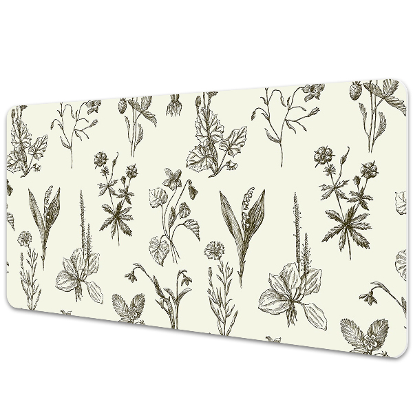 Namizna podloga Sketched flowers