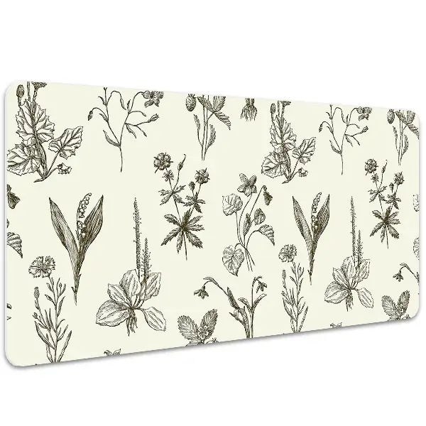 Namizna podloga Sketched flowers