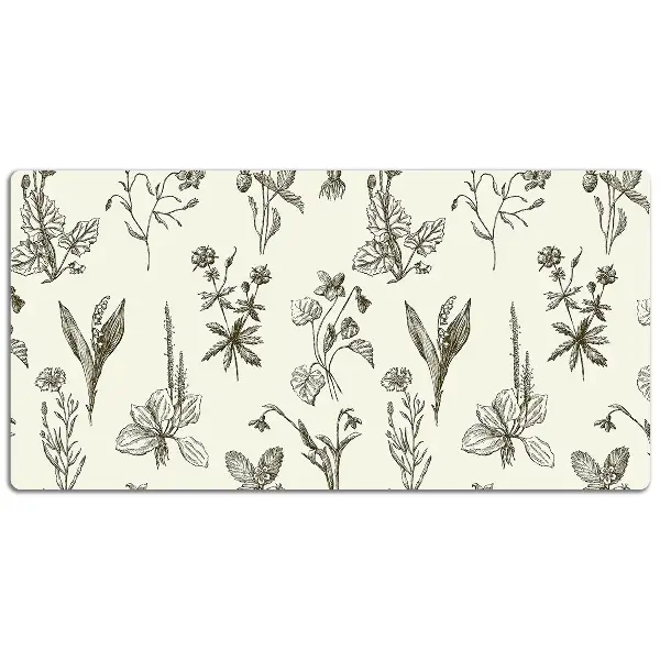 Namizna podloga Sketched flowers