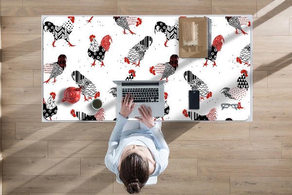 Podloga za pisalno mizo Rooster geometry