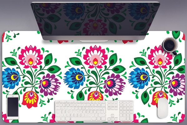 Podloga za pisalno mizo Folk style flowers