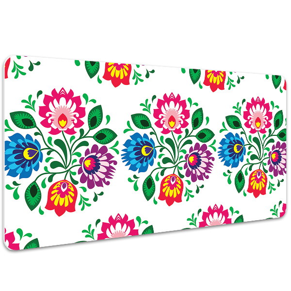 Podloga za pisalno mizo Folk style flowers