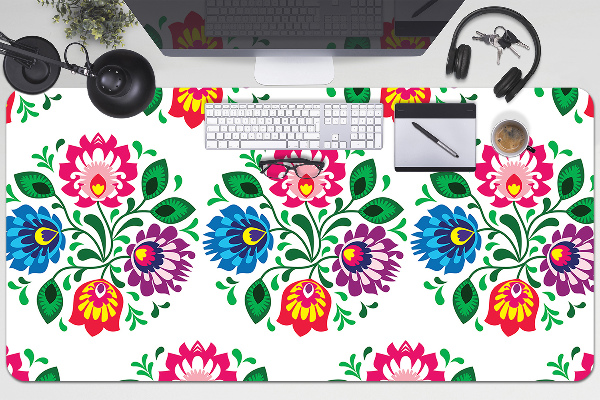 Podloga za pisalno mizo Folk style flowers