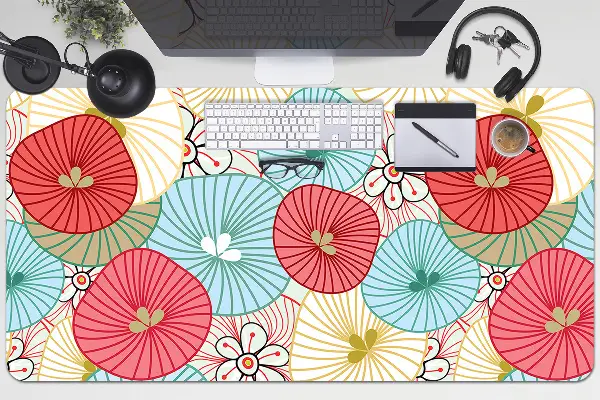 Podloga za pisalno mizo Floral pattern