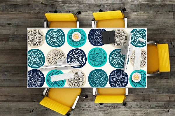 Namizna podloga Abstract wheels