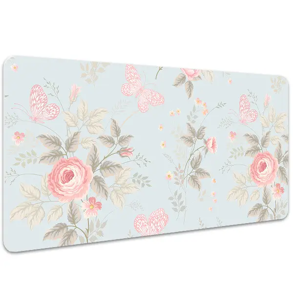 Namizna podloga Roses and butterflies