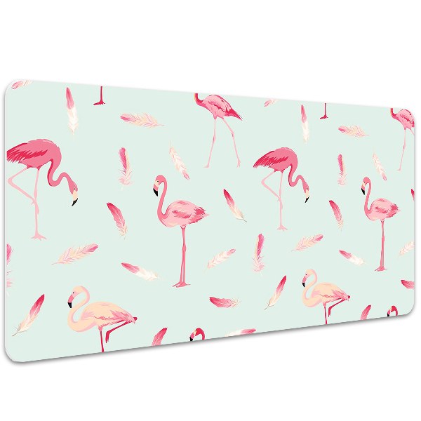Namizna podloga Flamingos and feathers