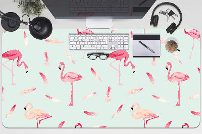 Namizna podloga Flamingos and feathers
